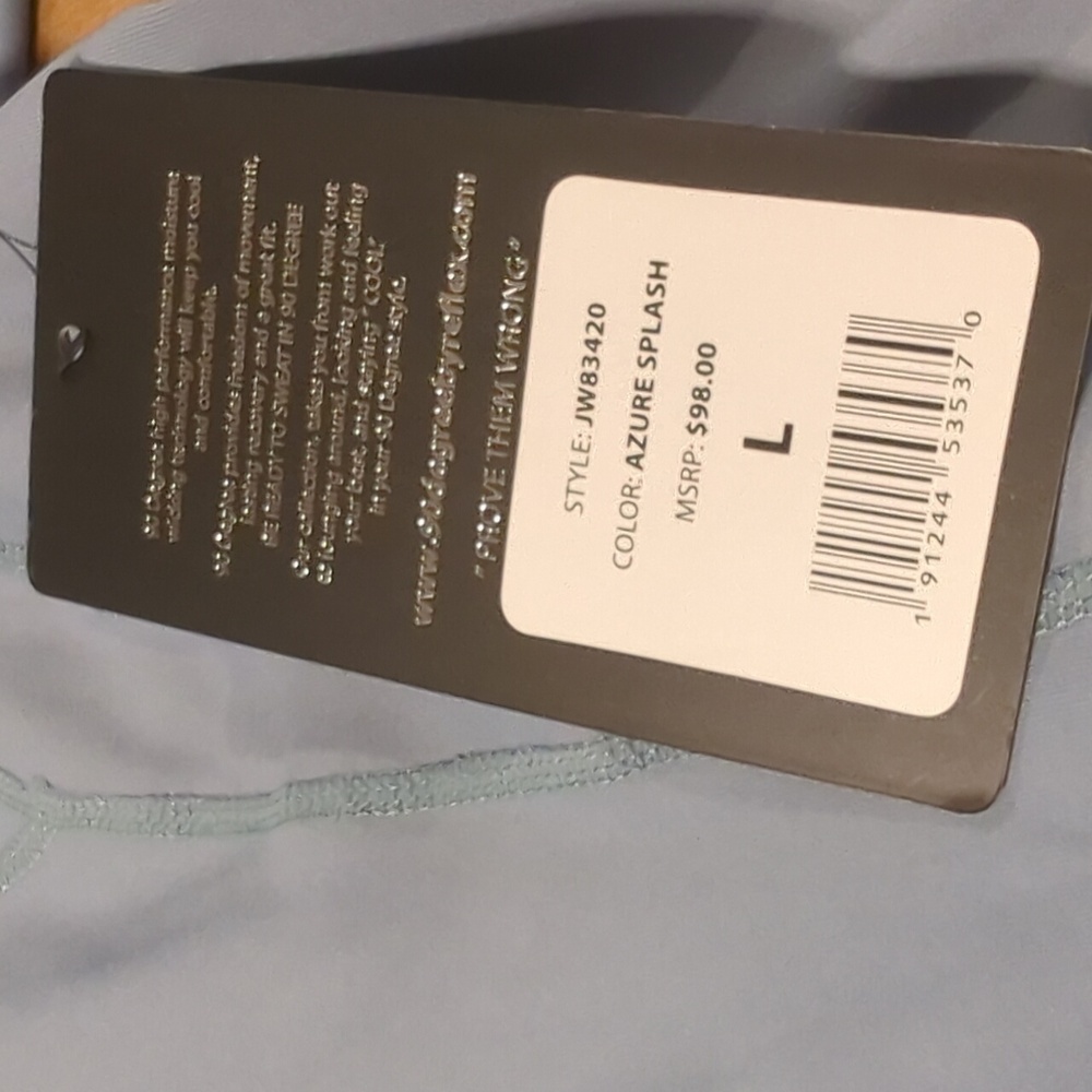 90 Degree By Reflex Full Zip Activewear Jacket Size Large - Picture 6 of 7